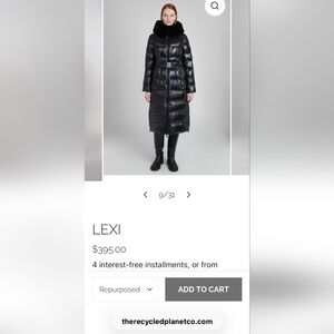 Black LEXI Puffer Coat